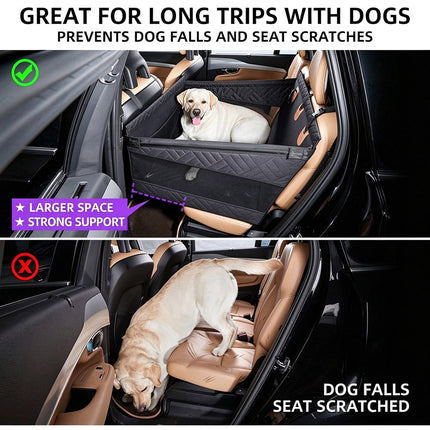Dog Car Back Seat Extender, Quilted Pet Hammock Cover, Dog Hammock Pet Seat