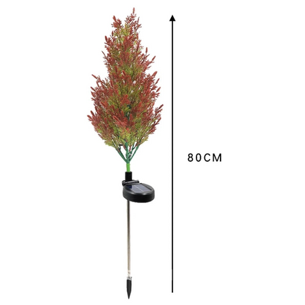 2Pcs Solar Garden Lights Waterproof LED Pine Tree Stake Lamp Garden Lawn Yard Decor