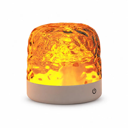 Water Ripple Ambient Night Light, 3-Color Touch and Remote Control Bedside Lamp