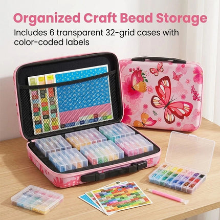 DiamondPainting Storage Containers Portable Bead Storage Organizer 32 Gird Box