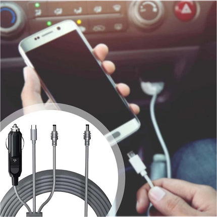 5M 3 in 1 100W USB C DC Plug Car Charger Power Cable For Starlink Mini Dish Antenna