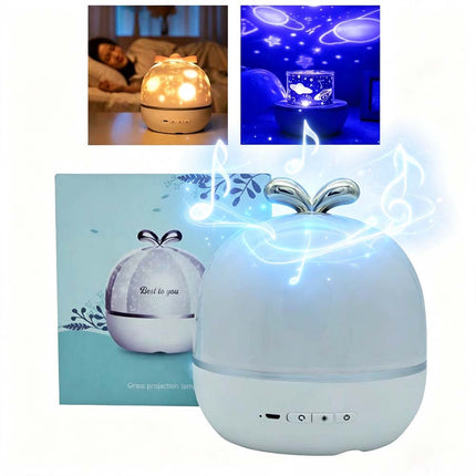 LED Light Projector Starry Sky Romantic Rotating Music Lamp