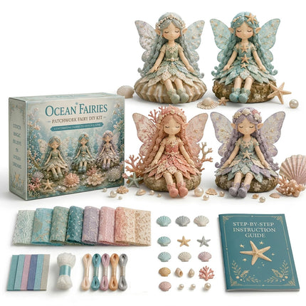 Ocean Fairy Patchwork DIY Collection, Fun  Fairies Patchwork Sewing Craft Kit