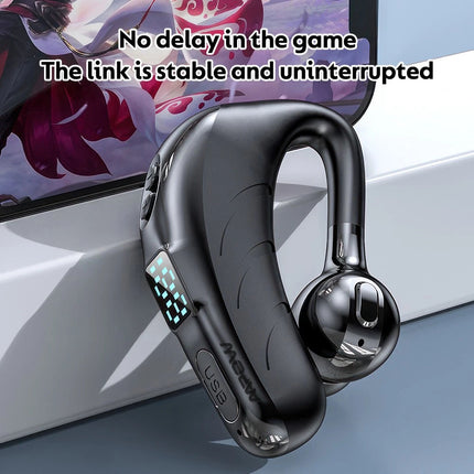 Trucker Handsfree Wireless Earpiece Bluetooth 5.2 Single Earphone Earbud Headset