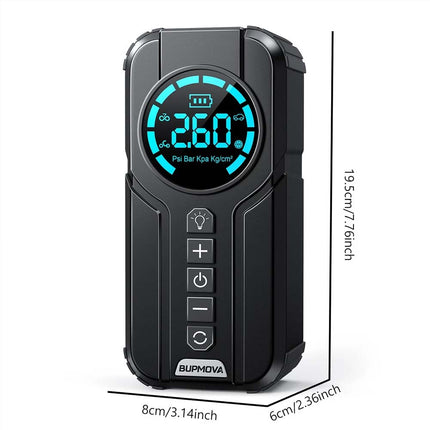 8000A Car Jump Starter with Air Compressor Portable Car Battery Booster with LED