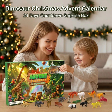 Christmas Advent Calendar 24 Days Animal Advent Calendar with 24 Figures