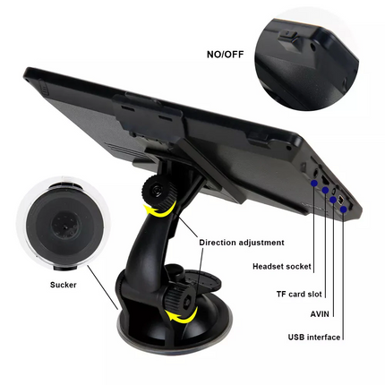 7'' Inch Portable Truck Car  Navigation Lifetime Free AU Map Updates Sat Nav