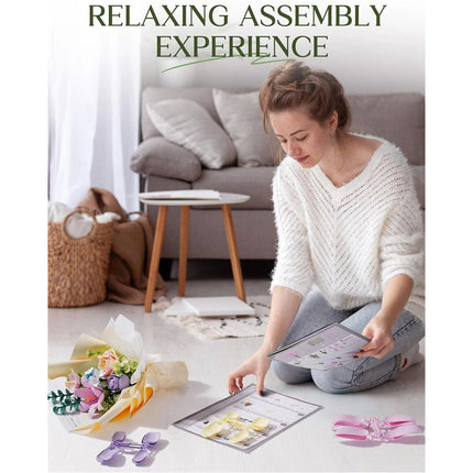 Spring Time Bouquet 3D Puzzle Flowers DIY 3D Building Model Kit Home Decor