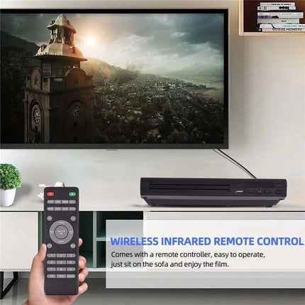 HD DVD Player Movie Composite Video USB Multi Region AVI With Remote and Cable