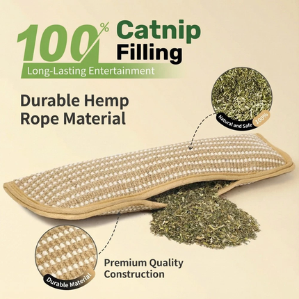3PCS Large Catnip Kicker Pillow,Interactive Catnip Chew Toy for Indoor Cats