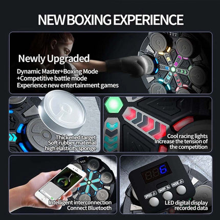 Music Punching Machine Bluetooth Wall Mounted Boxing Trainer Toy