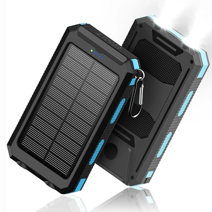 900000mAh Portable Solar Panel Dual USB External Battery Power Bank Pack Charger