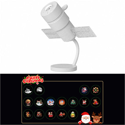 2in1 Plug and Play HD Star Projector Night Light Christmas 360° Rotate
