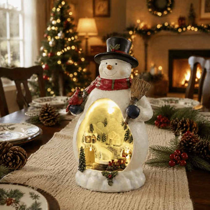 Multifunctional Santa Claus Music Box Rotating Christmas Ornament Holiday