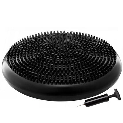 33CM Wobble Balance Cushion Board Inflatable Stability Yoga Core Disc With Pump