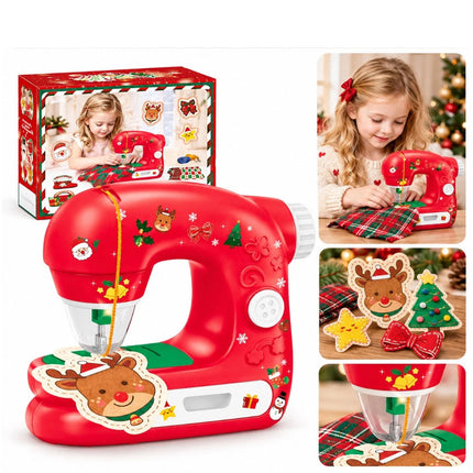 Mini  Electric Sewing Machine Toy Boost Creativity DIY Christmas Gifts