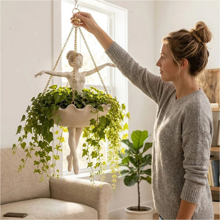 Hanging Planter Elegant Garden Decor for Porch Succulent Basket