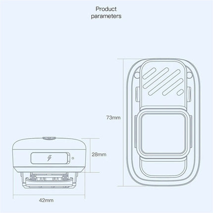 Wearable Bluetooth Speaker Clip-On Wireless Portable Speaker Built-in Mics