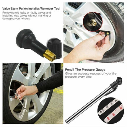 4WD Offroad 148PCS Tyre Puncture Repair Recovery Kit Heavy Duty Plugs Tubeless