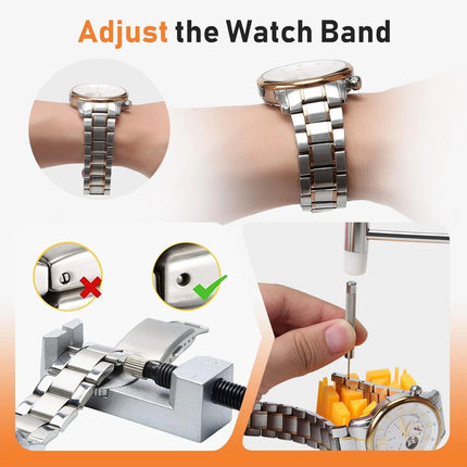 Watch Repair Tools Kit Battery Replacement Watchband Remover Spring Bar Tool Set