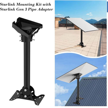 Starlink Roof Mount Gen 3, 180° Adjustable Starlink Pivot Mount, Heavy Duty