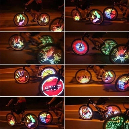 3D Bicycle Spokes LED Light Colorful Wheel Multi-color 16 LED Bike Spokes Lamp