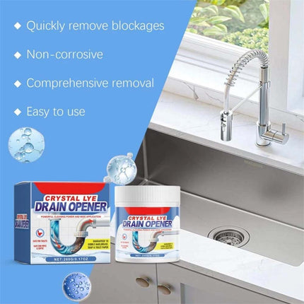 1X Crystal Lye Drain Opener Powder, All-Purpose Drain Cleaner for Kitchen - Image 4
