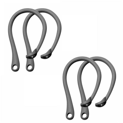 2 Pairs Grey Ear Hooks Anti Lost Secure AirPods 2 2nd 3rd Pro Generation Holder Loops - Image 1