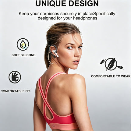 2 Pairs Grey Ear Hooks Anti Lost Secure AirPods 2 2nd 3rd Pro Generation Holder Loops - Image 3