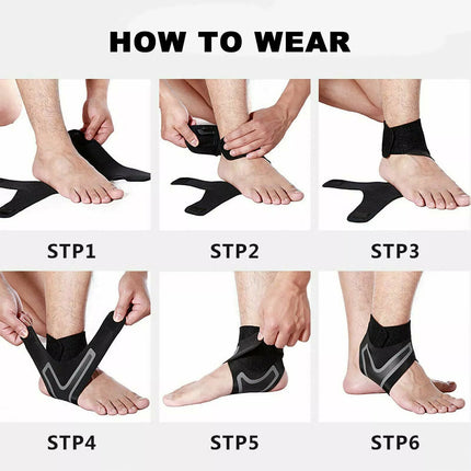 2 Pcs Right And Left Foot Ankle Brace Support Compression Sleeve Plantar Fasciity Foot Wrap Pain Relief - Image 8