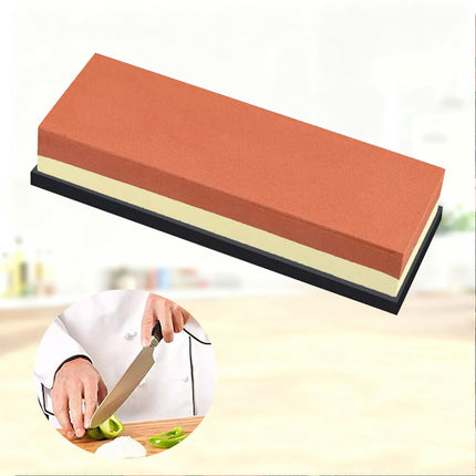 Dual Whetstone Cutter Sharpening Stone Grinding Knife Waterstone Kitchen Wet