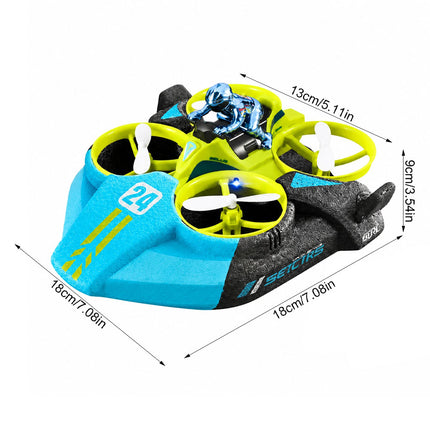 V24 RC Aircraft Water Land Air 3 In 1 Helicopter Stunt Drone Speed Racing Drift