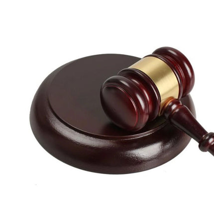 Wooden Handcrafted Hammer Wood Gavel Sound Block for Lawyer Judge Auction Sale