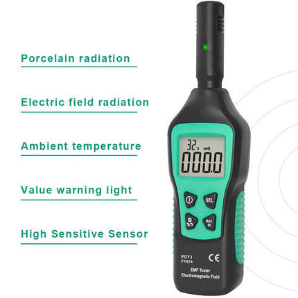 Electromagnetic Field-Tester Digital Reader EMF Meter Radiation-Detector AU