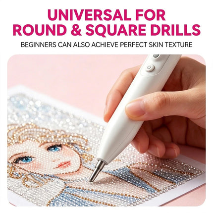 Electric Diamond Painting Pen, Vacuum Diamond Art Pen no Wax Needed for Gift