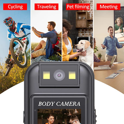 1080P Body Camera Led Night Vison Camcorder Cam Video Recorder with Back Clip