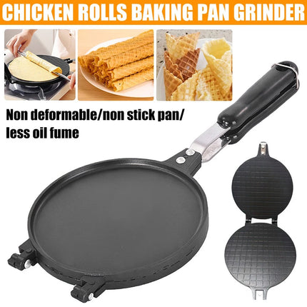 Egg Roll Waffles Cone Baking Pan Crispy Omelet Machine Bakeware Maker Cooking