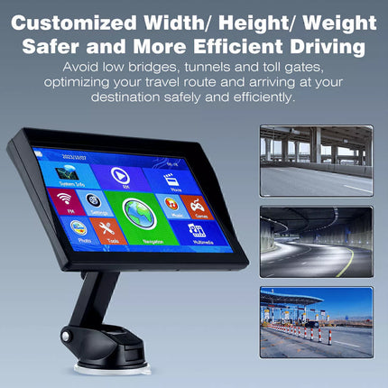 9" Touchscreen GPS Navigation Truck Navigator with Free Australia Map