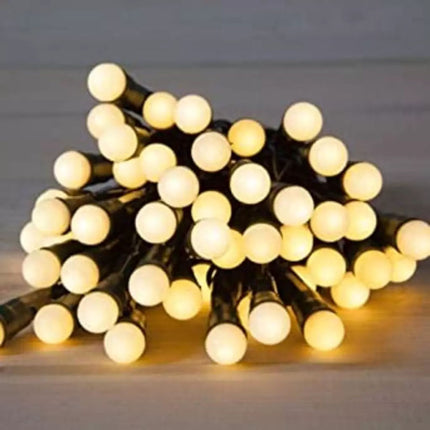 100Led 10.9M Warm White Berry Solar Christmas Party String Garden Lights