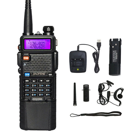 1 Set Walkie Talkie Band Handheld Earphones Two Way Radio 400-470MHz 3800MAH