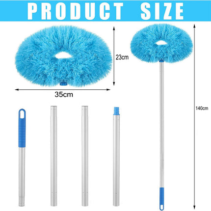 Telescopic Ceiling Duster Cleaner for Cleaning Ceiling Fan Window Pendant Lamp  (Blue)