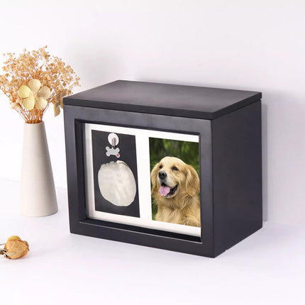 Pet Cremation Urns Box for Dogs Cats Ashes Burly Wood Keepsake Memorial Pet