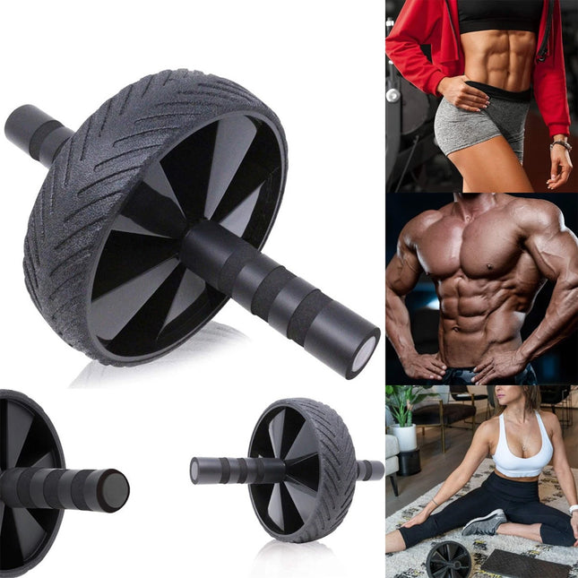 Ab Roller Wheel Push Up Core Trainer for Home Fitness Exercise Waist Workout Use