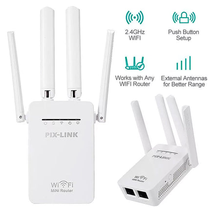 Wireless Amplifier Router Signal Booster 1200Mbps WiFi Range Extender Repeater