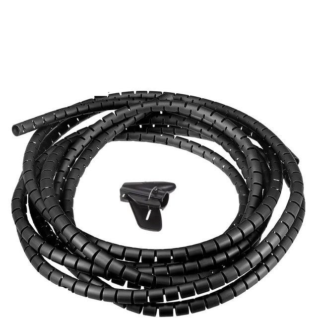 5M Tube Wire Wrap Spiral Storage Pipe Cable Organize Management Cord Protector