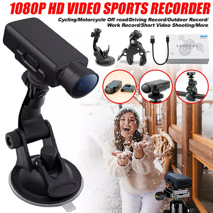 Motorcycle Sport Action Camera 1080P HD Bike Helmet Dash Cam Video Recorder