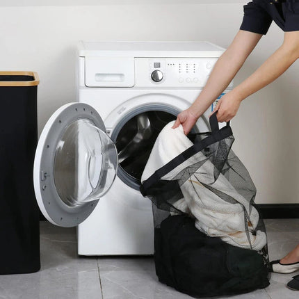 Large Laundry Basket with Lid Foldable Washing Clothes Collapsible Hamper Basket