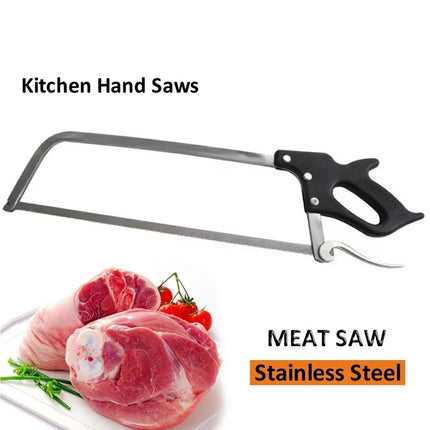 22in Hand Meat Bone Saw Butcher Saw Household Commercial Cutting Steel Blade