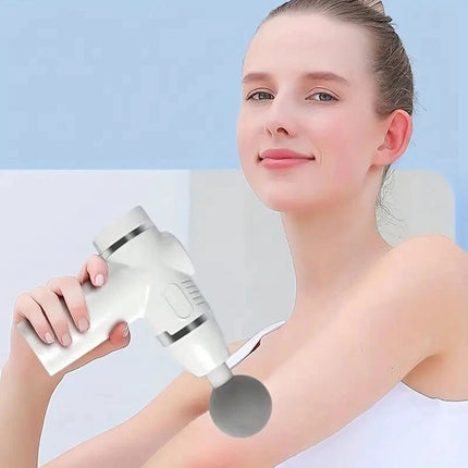 Handheld Massage Gun With 12 Heads 8 Speeds Muscle Relaxation Therapy Tool