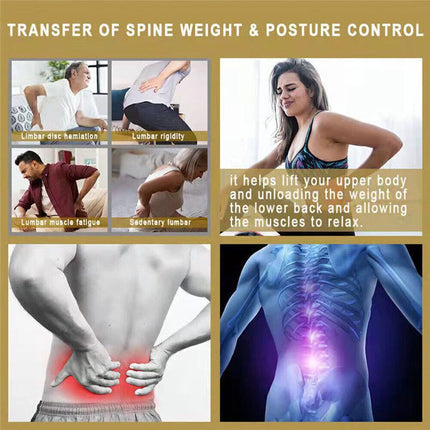 Decompression Lumbar Support Belt Waist Air Traction Brace Spinal Back Relief